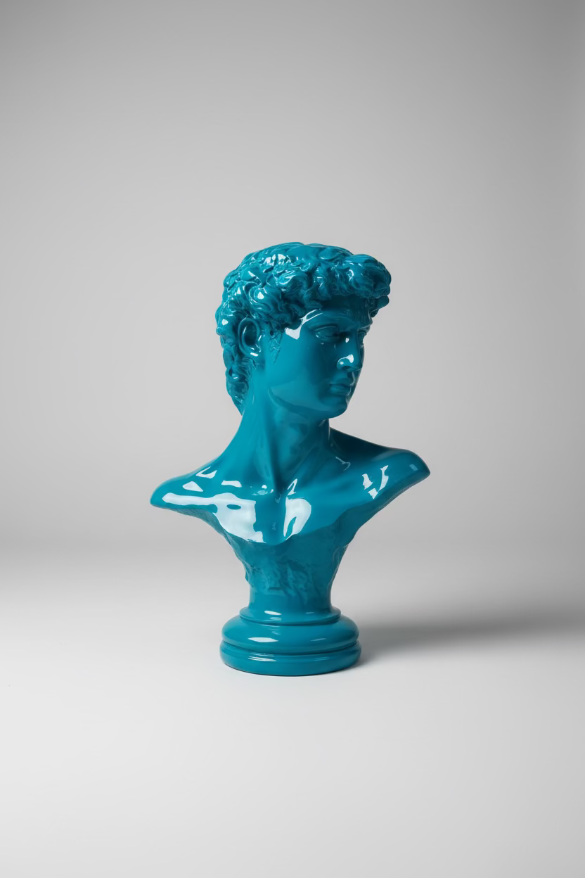 David Bust XXL – Turquoise Edition