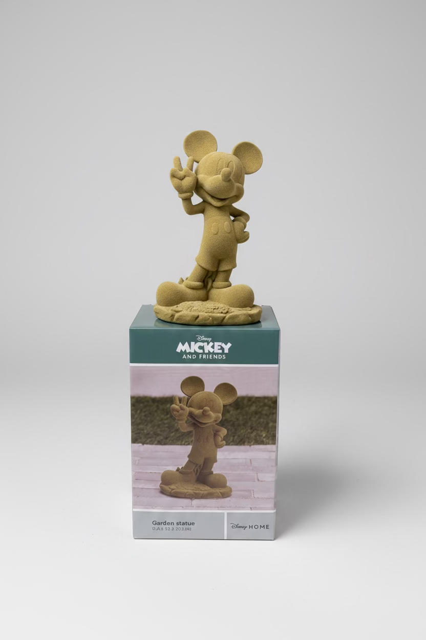 Disney Mickey Mouse Garden Statue – Flocked Green Edition