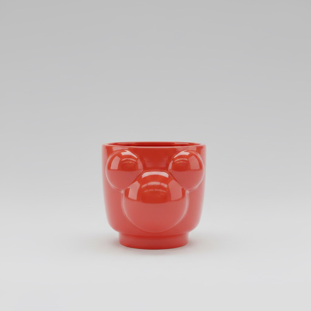 Disney Mickey Mouse Plant Pot Orange – Ceramic Planter