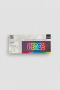 LED Neon Sign "PEACE" – Multicolor | Colorful LED Wall Decoration