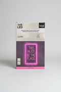 LED Neon Sign "This Must Be The Place" - Pink Wall Lamp