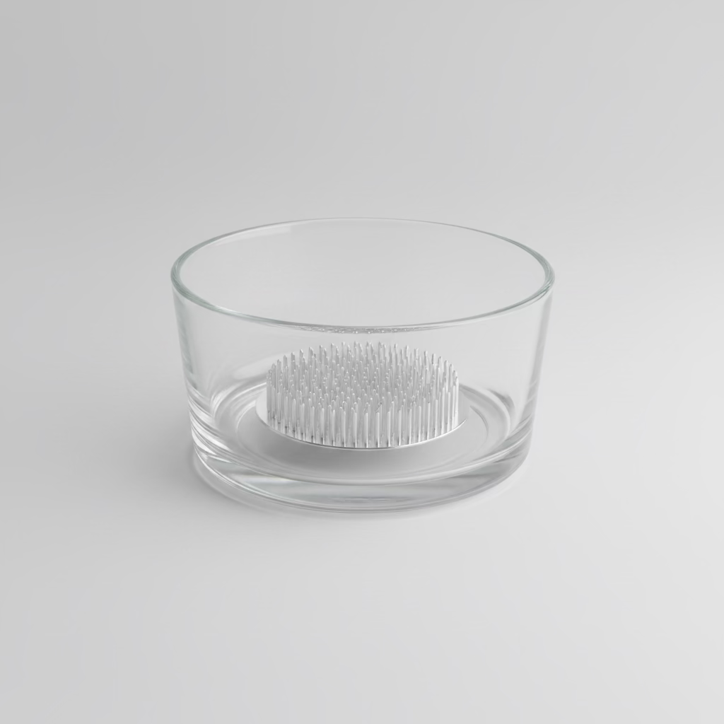 Kenzan Flower Frog L – Ikebana Flower Holder Transparent