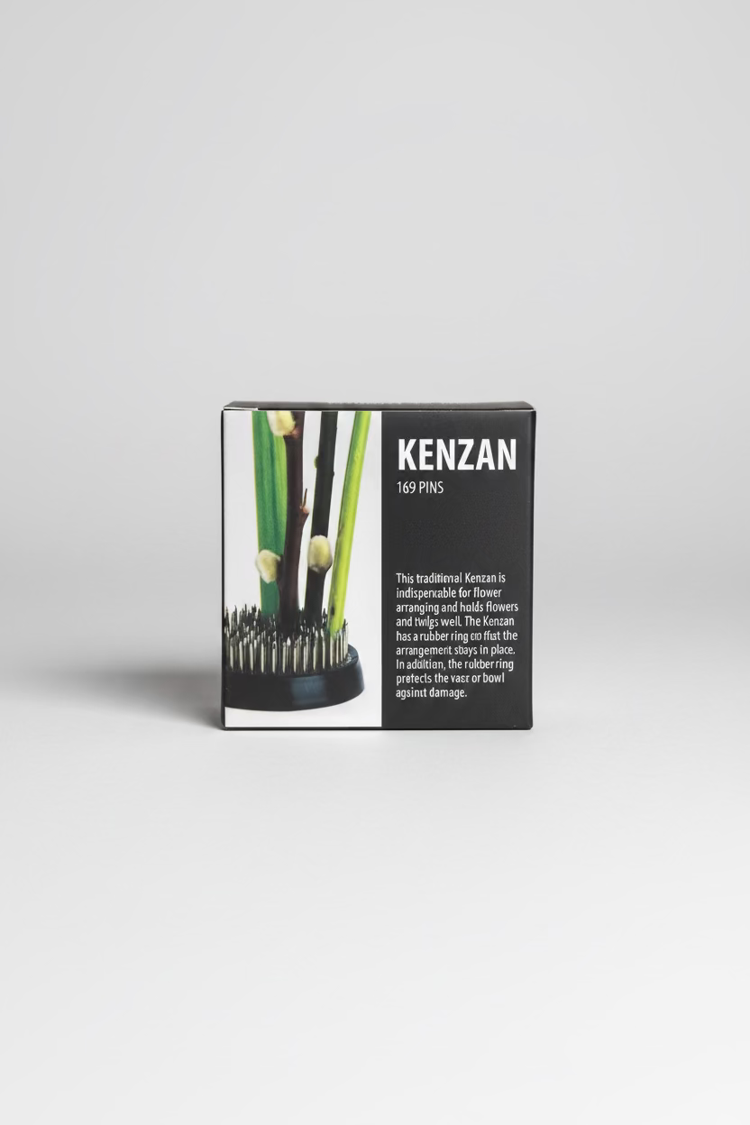Kenzan Flower Frog L - 169 Pins | Ikebana Metal Flower Holder