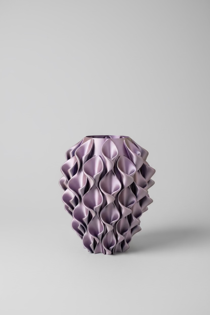 Moonlit Lake Designer Vase – 25 cm | Shimmering Premium Art Vase