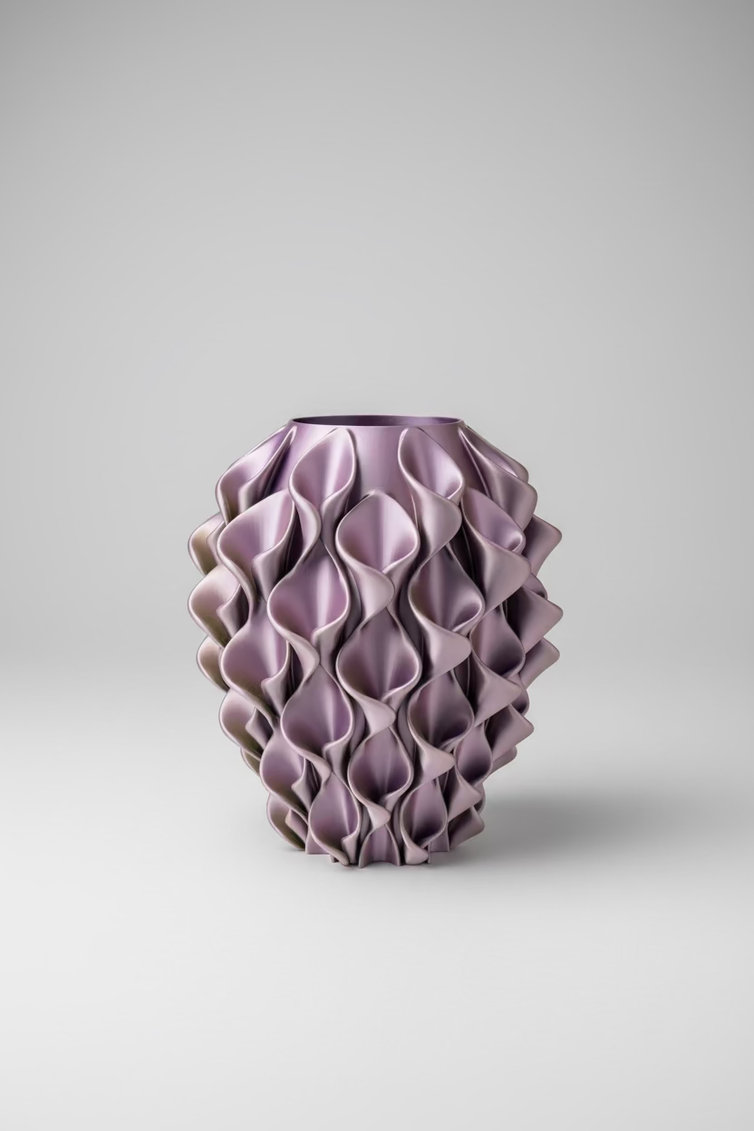 Moonlit Lake Designer Vase – 25 cm | Shimmering Premium Art Vase