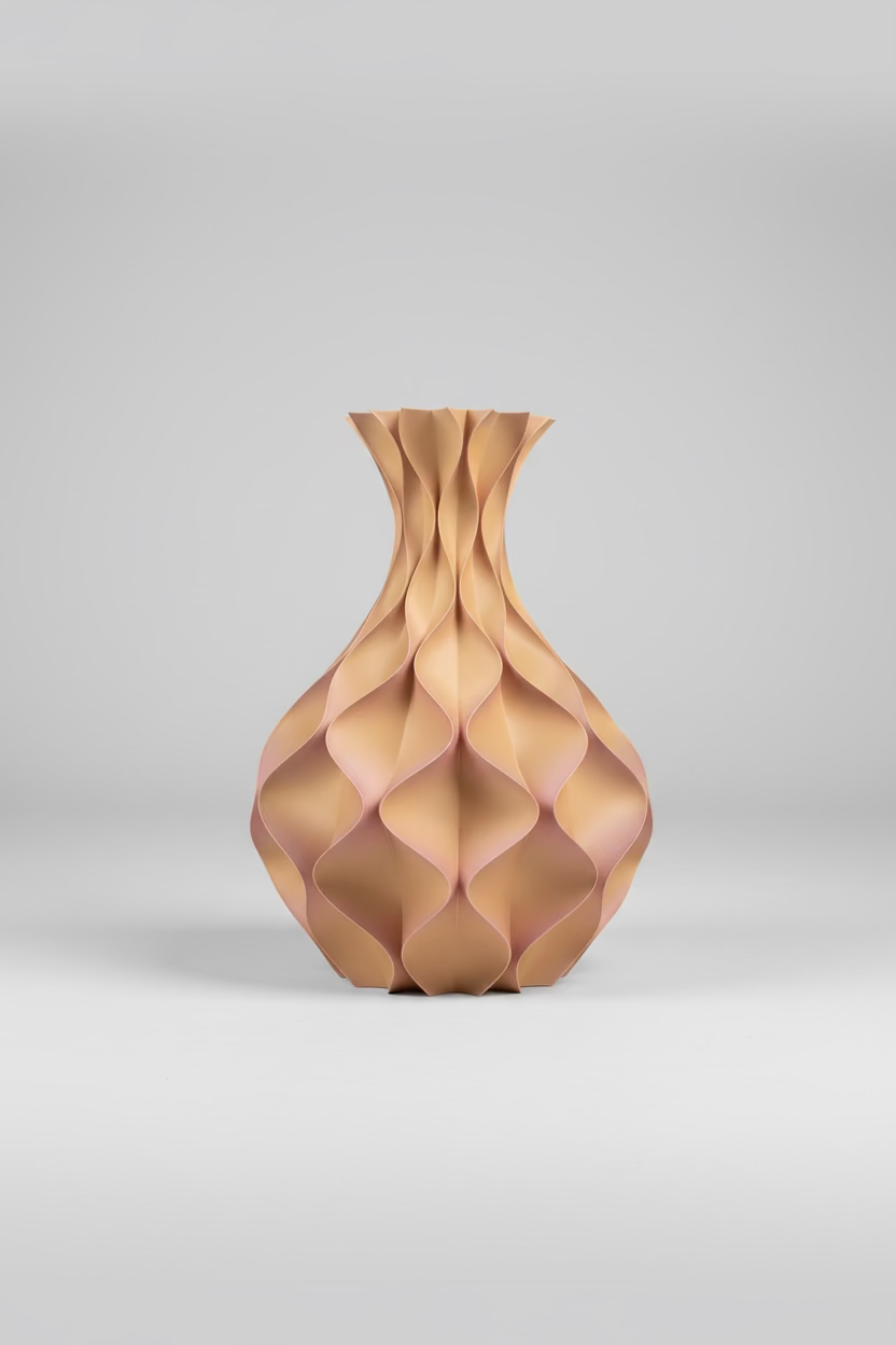 Purple Sunset Design Vase – 30 cm | Modern Sculptural Vase