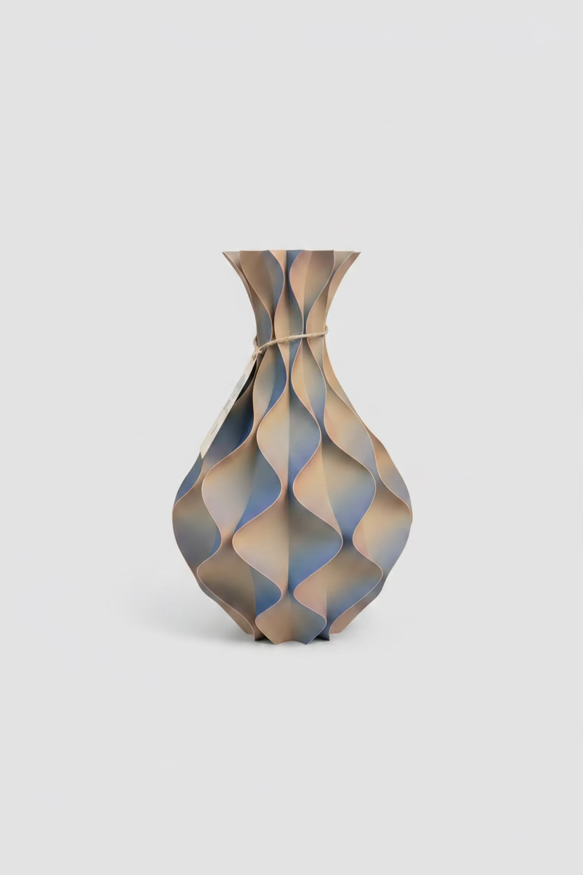 Purple Sunset Design Vase – 30 cm | Modern Sculptural Vase