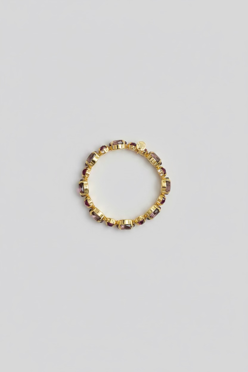 BIBA Statement Bracelet "Berry Glow" - Gold & Multicolor