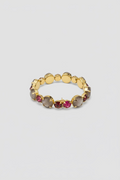 BIBA Statement Bracelet "Berry Glow" - Gold & Multicolor