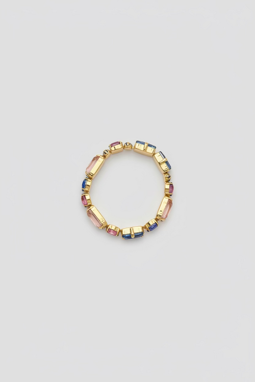 BIBA Statement-Armband Multicolor mit Schmucksteinen – Gold