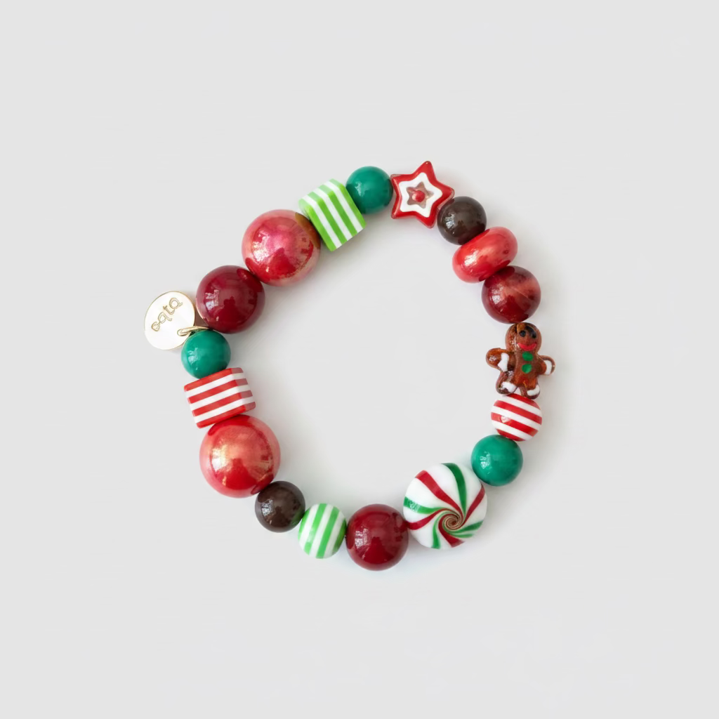 BIBA Christmas Bracelet "Candy Christmas" - Red, Green & Multicolor