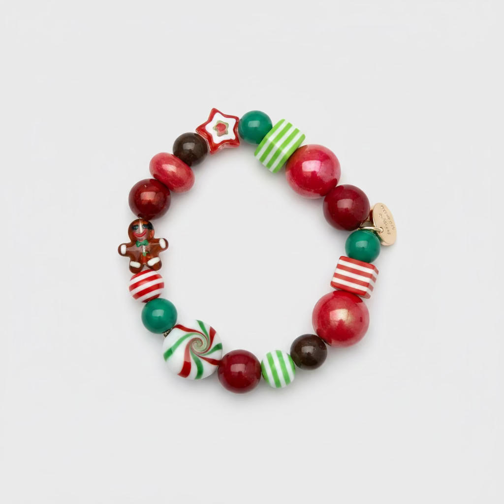 BIBA Christmas Bracelet "Candy Christmas" - Red, Green & Multicolor