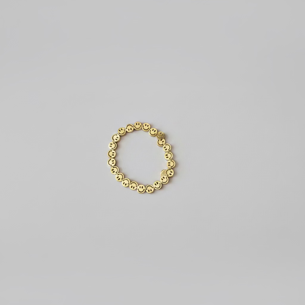 BIBA Smiley Armband Gold