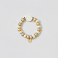 BIBA Bracelet Set "Happy Smiley" - Cream & Gold