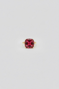 BIBA Statement Ring "Ruby Glow" – Gold & Ruby Red