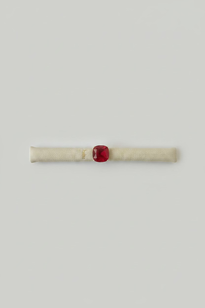 BIBA Statement Ring "Ruby Glow" – Gold & Ruby Red