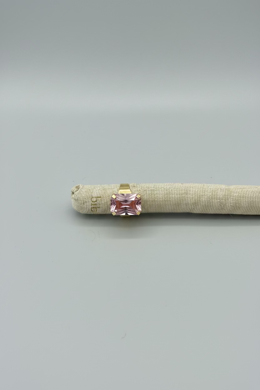 BIBA Statement Ring Soft Rosé - Gold & Pink