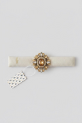 LIET & JOLIET Statement Brooch Golden Baroque – Gold & Champagne