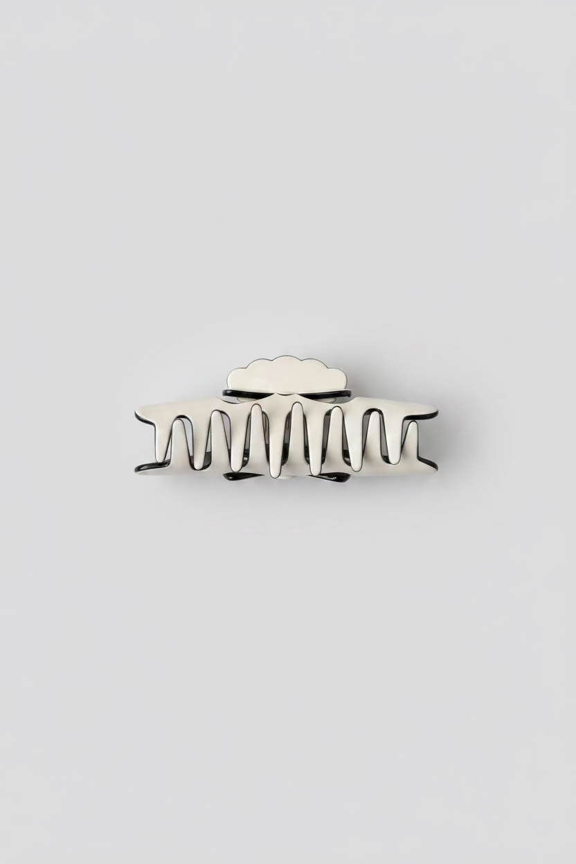 LIET & JOLIET Hair Clip Bow Chic – White & Black
