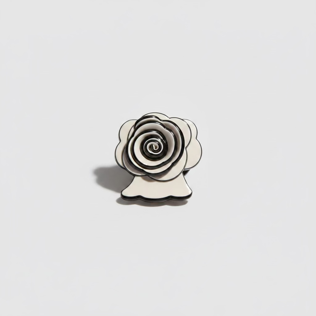LIET & JOLIET Hair Clip Monochrome Rose – Black & White