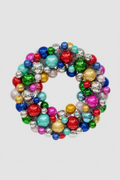 Christmas Wreath "Candy Pop" - Colorful & Silver