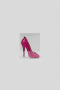 Christmas Ornament High Heel "Pink Glitter" - Pink