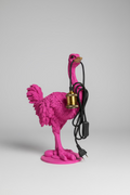 Ostrich Lamp "Pink Ostrich" – 45 cm