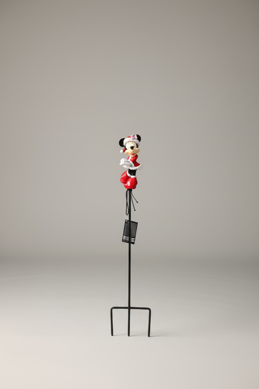 Disney Christmas Garden Stake "Minnie Mouse Santa"