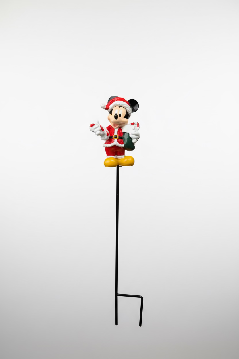 Disney Christmas Garden Stake "Mickey Mouse Santa"