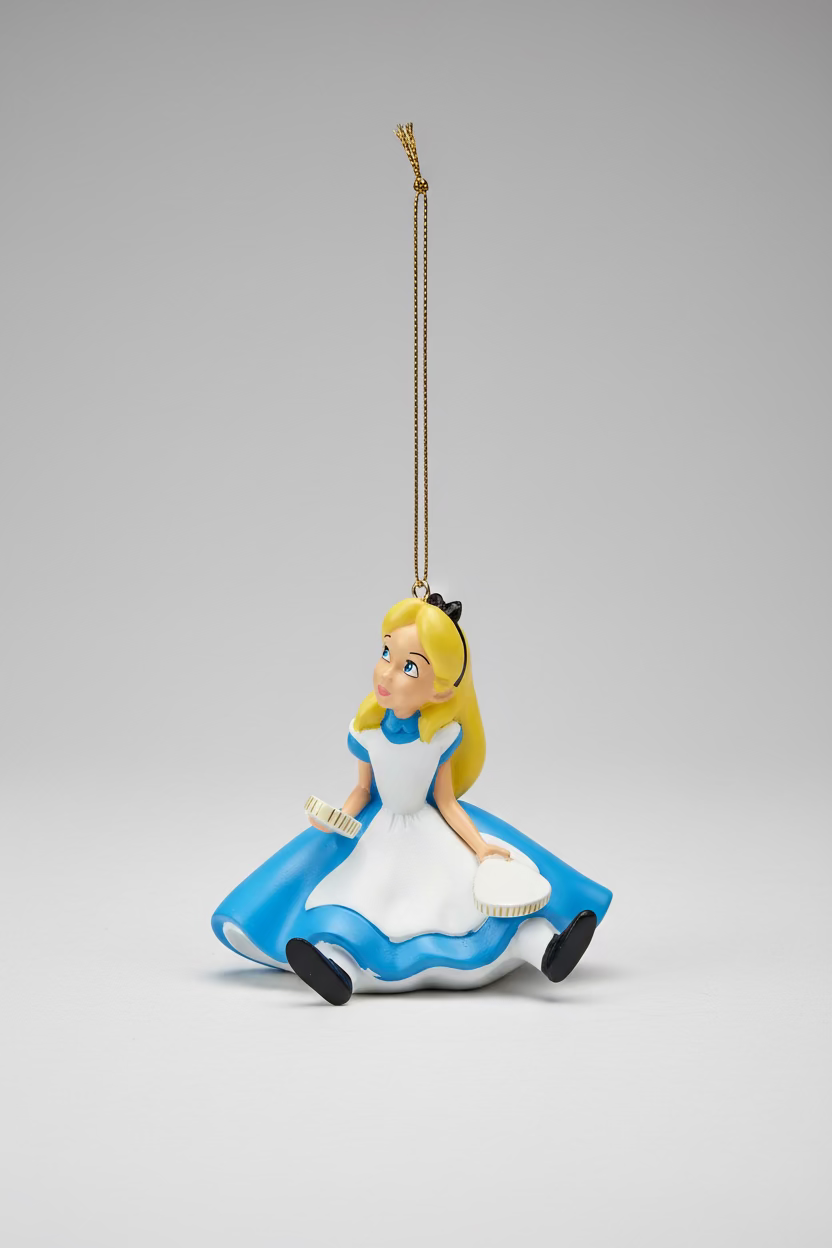 Disney Christmas Ornament "Alice in Wonderland" - Alice Sitting