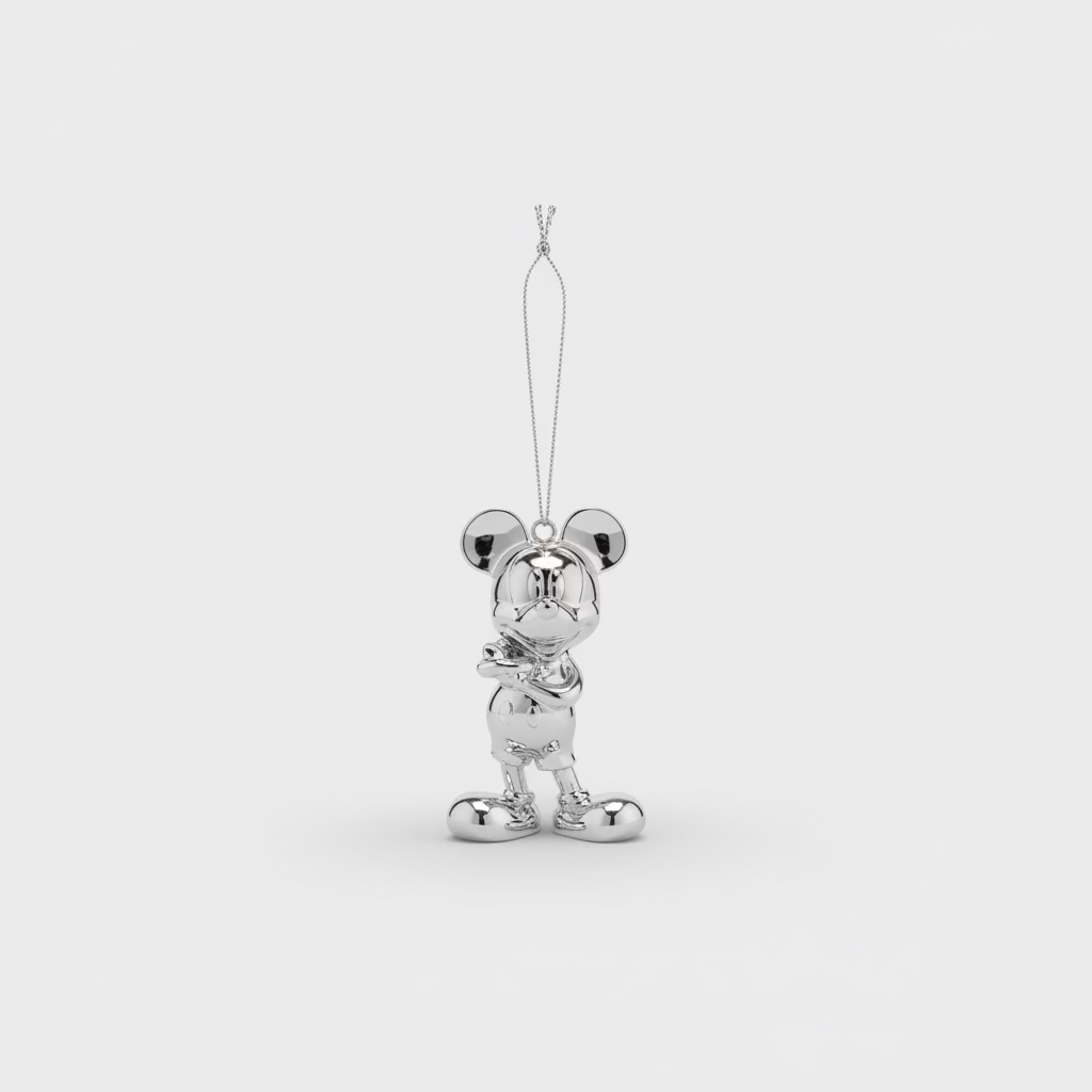 Disney Christmas Ornament "Mickey Mouse Chrome Silver"