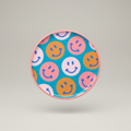 Mango-Holzschale Smiley Multicolor – 25 cm