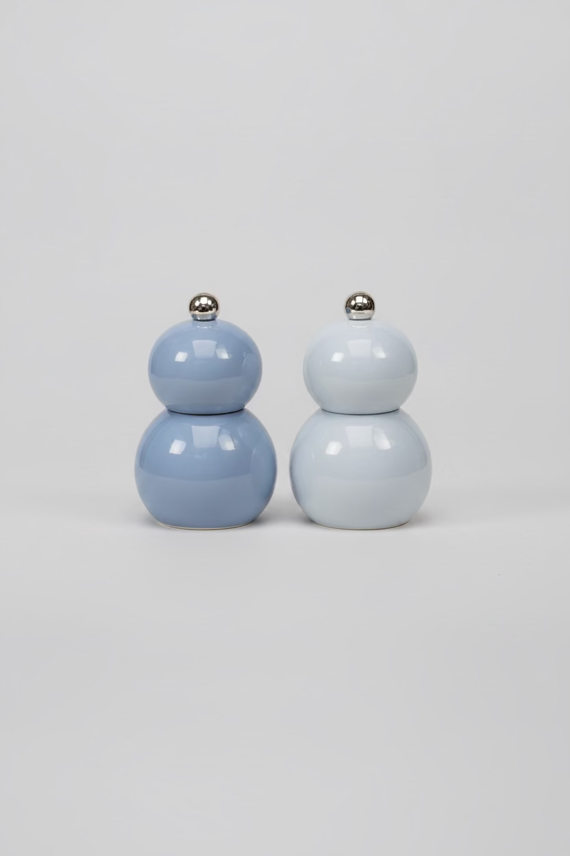 Betty Salz- & Pfeffermühlen Set – Hellblau & Blau
