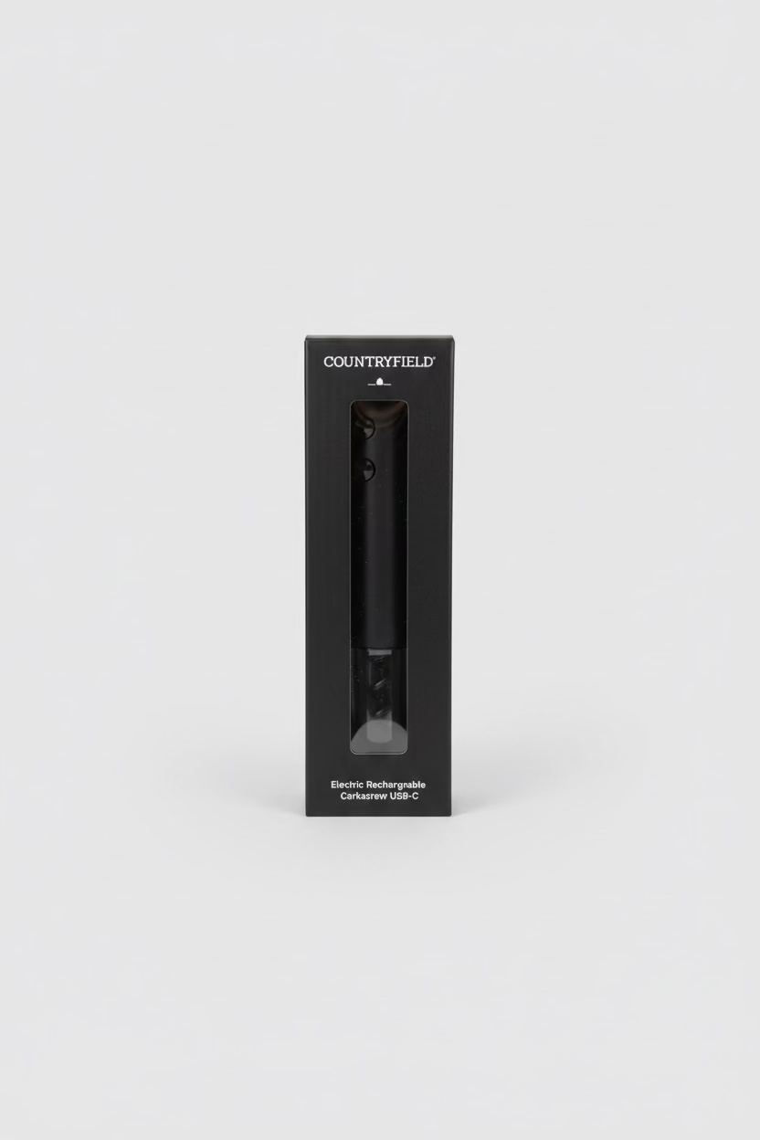 Countryfield Elektrischer Korkenzieher – USB-C | Schwarz