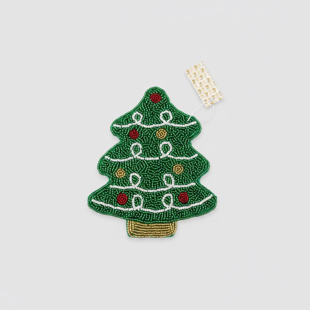 LIET & JOLIET Perlen-Clutch Christmas Tree – Grün