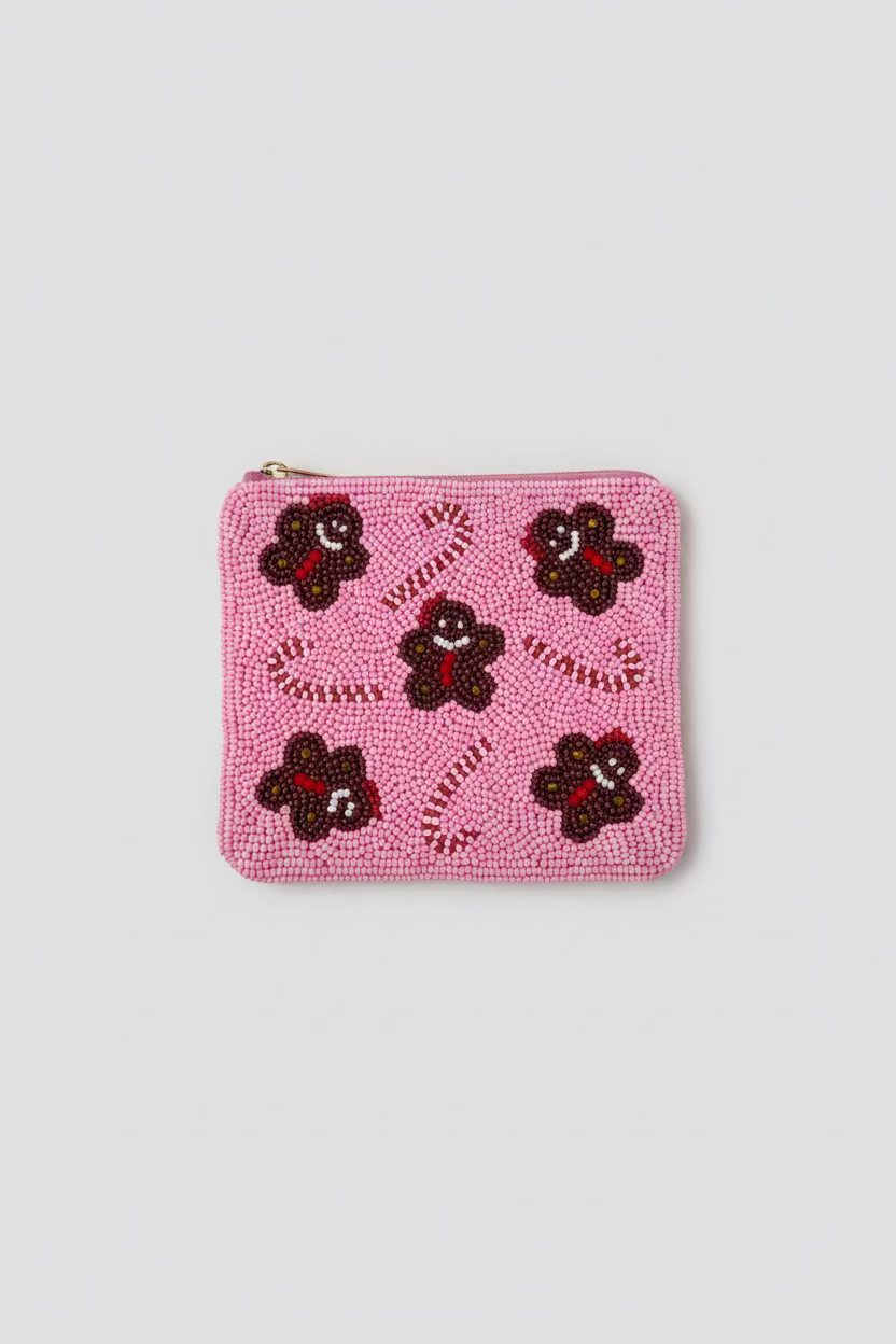 LIET & JOLIET Perlen-Clutch Gingerbread Candy – Pink