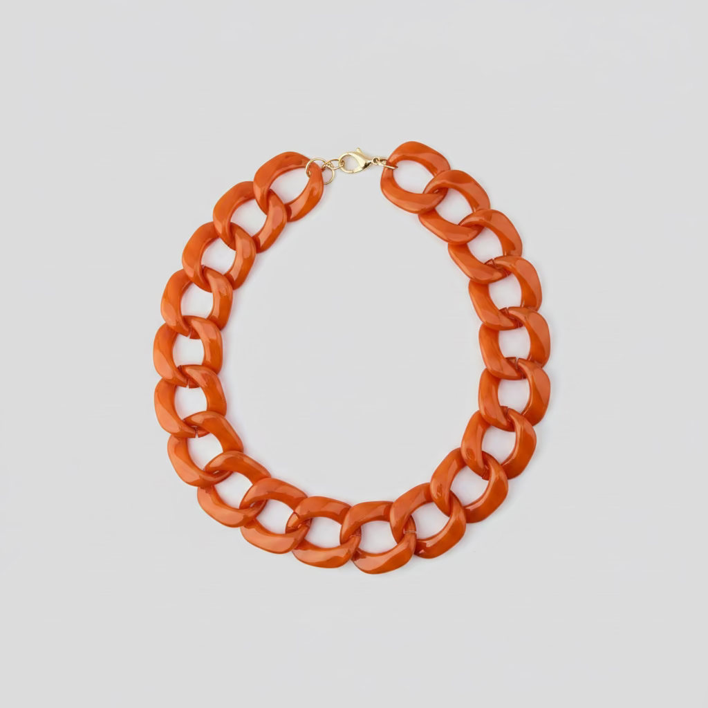 BIBA Statement-Kette Chunky Chain – Orange