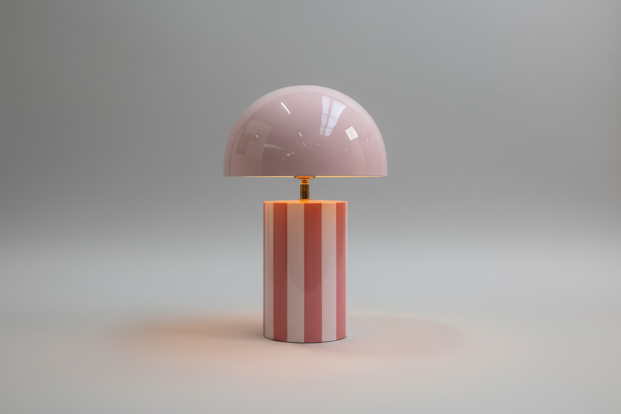 Tischleuchte – Stripes Pink & Rosa