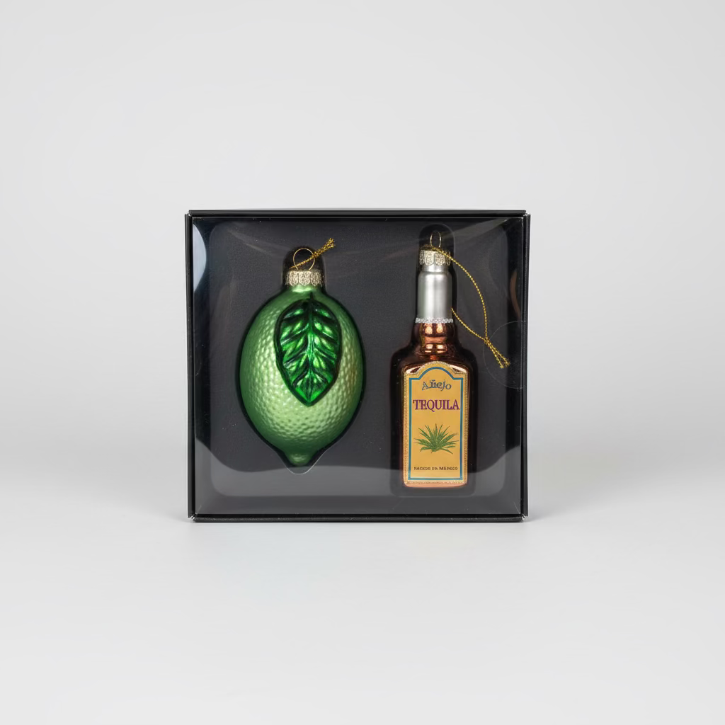 Weihnachtsanhänger 2er-Set „Tequila & Limette“