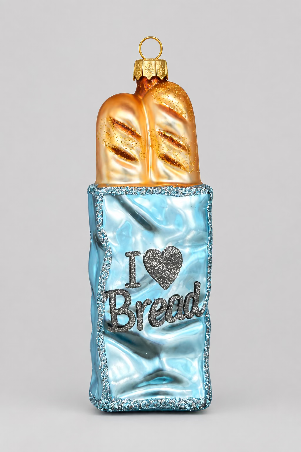 Weihnachtsanhänger „I Love Bread“ Baguette