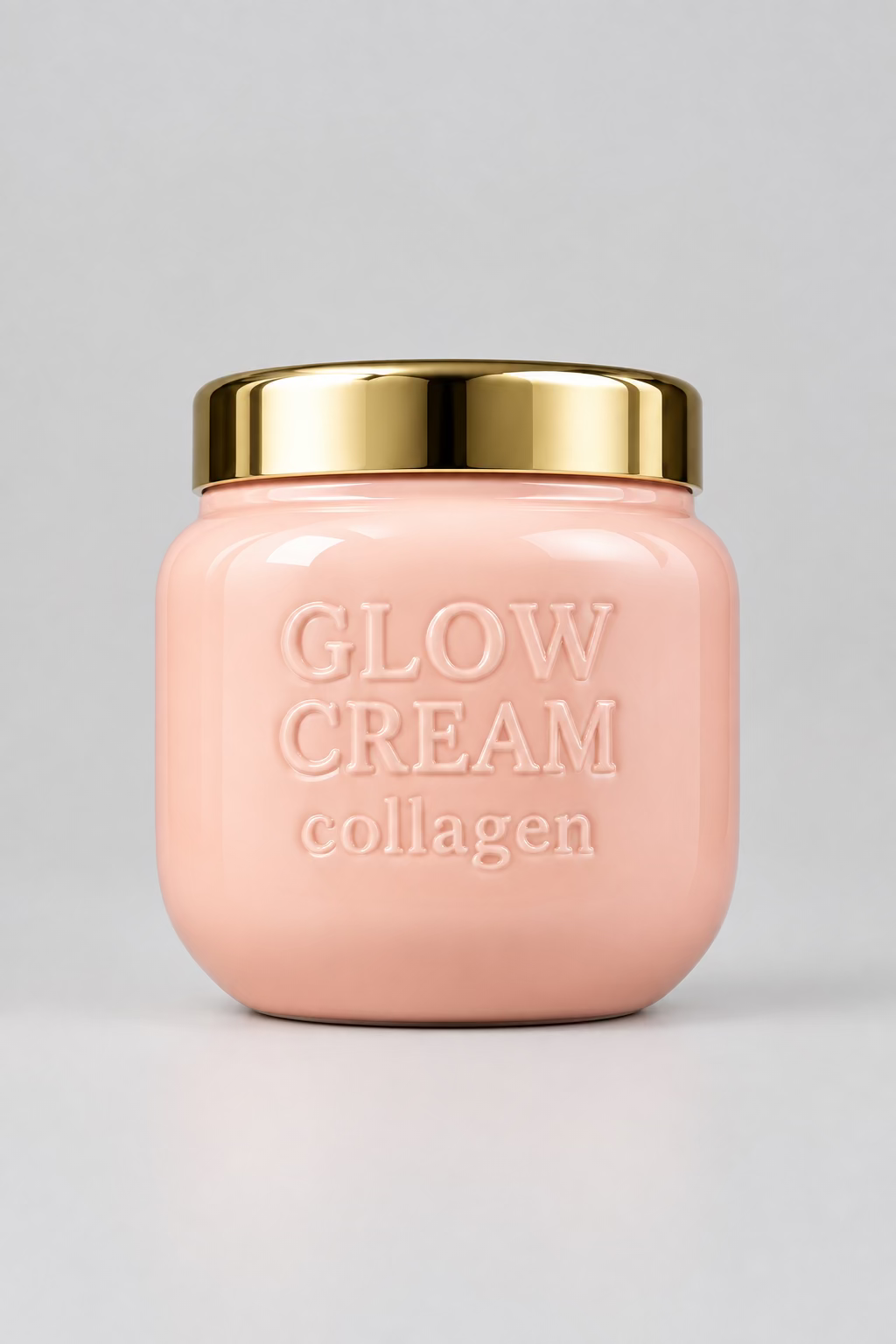Blumentopf „Glow Cream“ – Rosa & Gold