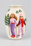 Vase „Ski Ladies“ – Winter Edition