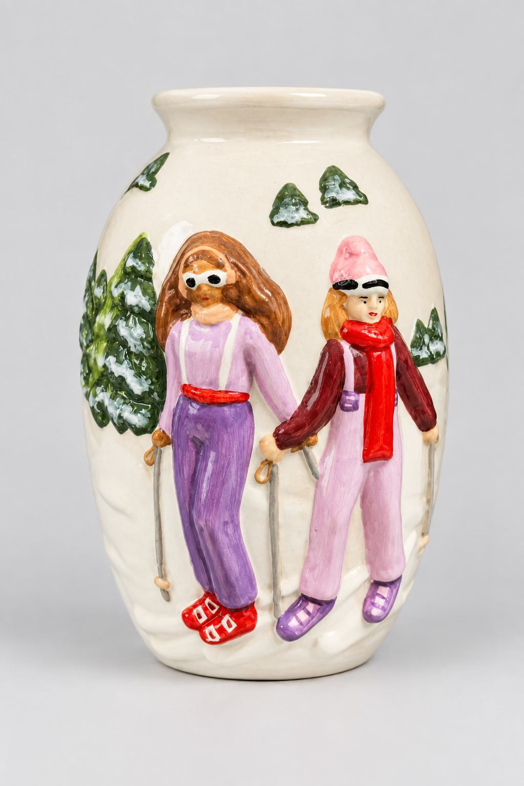 Vase „Ski Ladies“ – Winter Edition