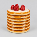 Kerzenhalter „Pancake Raspberry“ – Pancake Stack mit Himbeeren