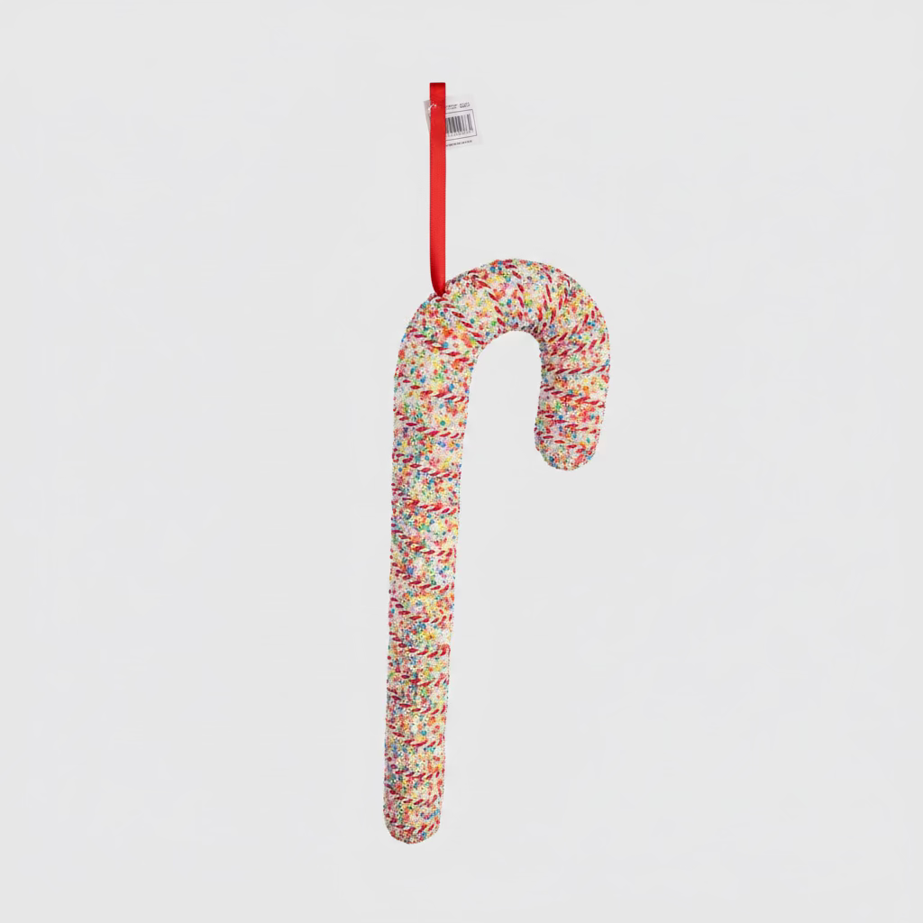 Candy Cane Weihnachtsanhänger – Candy Sprinkle Look