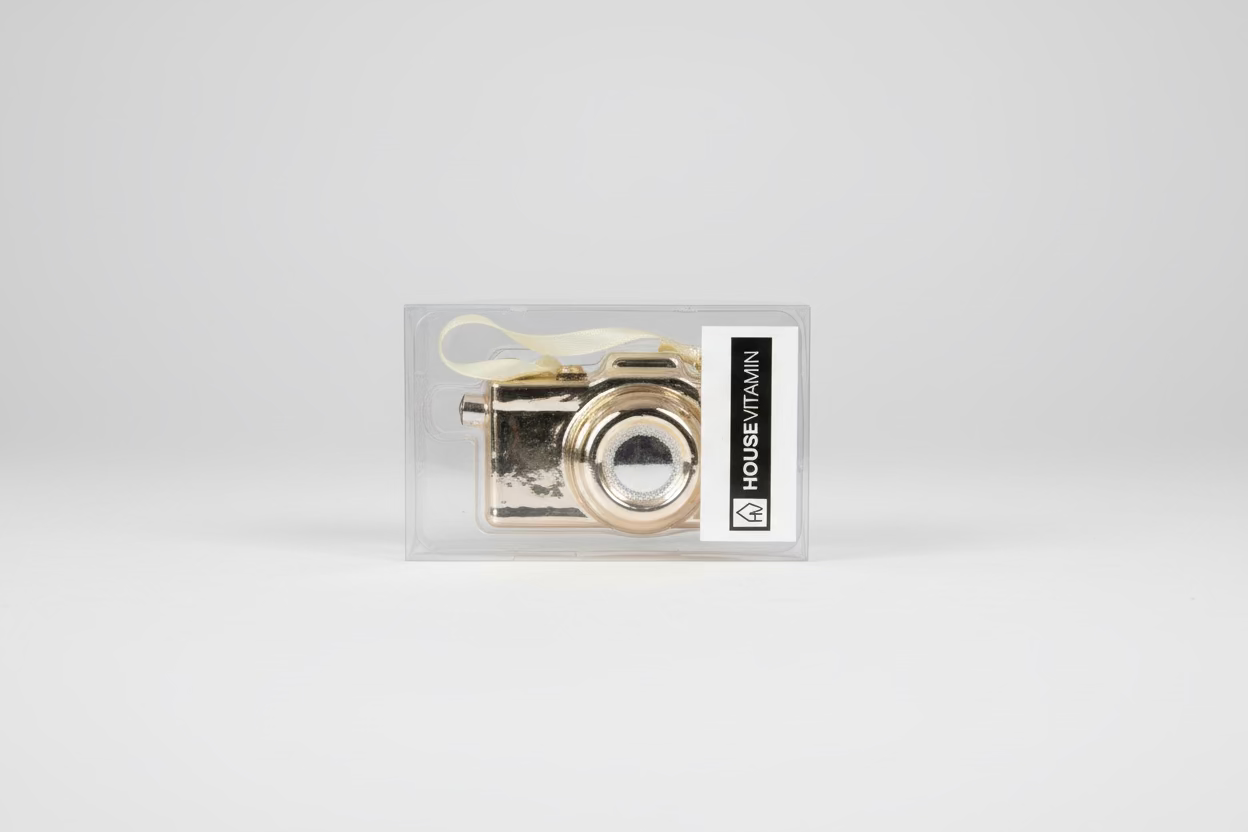 Weihnachtsanhänger „Camera“ – Silber
