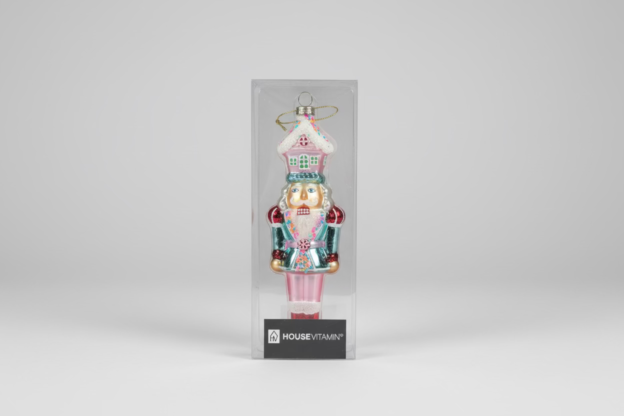 Weihnachtsanhänger Nussknacker Candy House – Pink/Multicolor