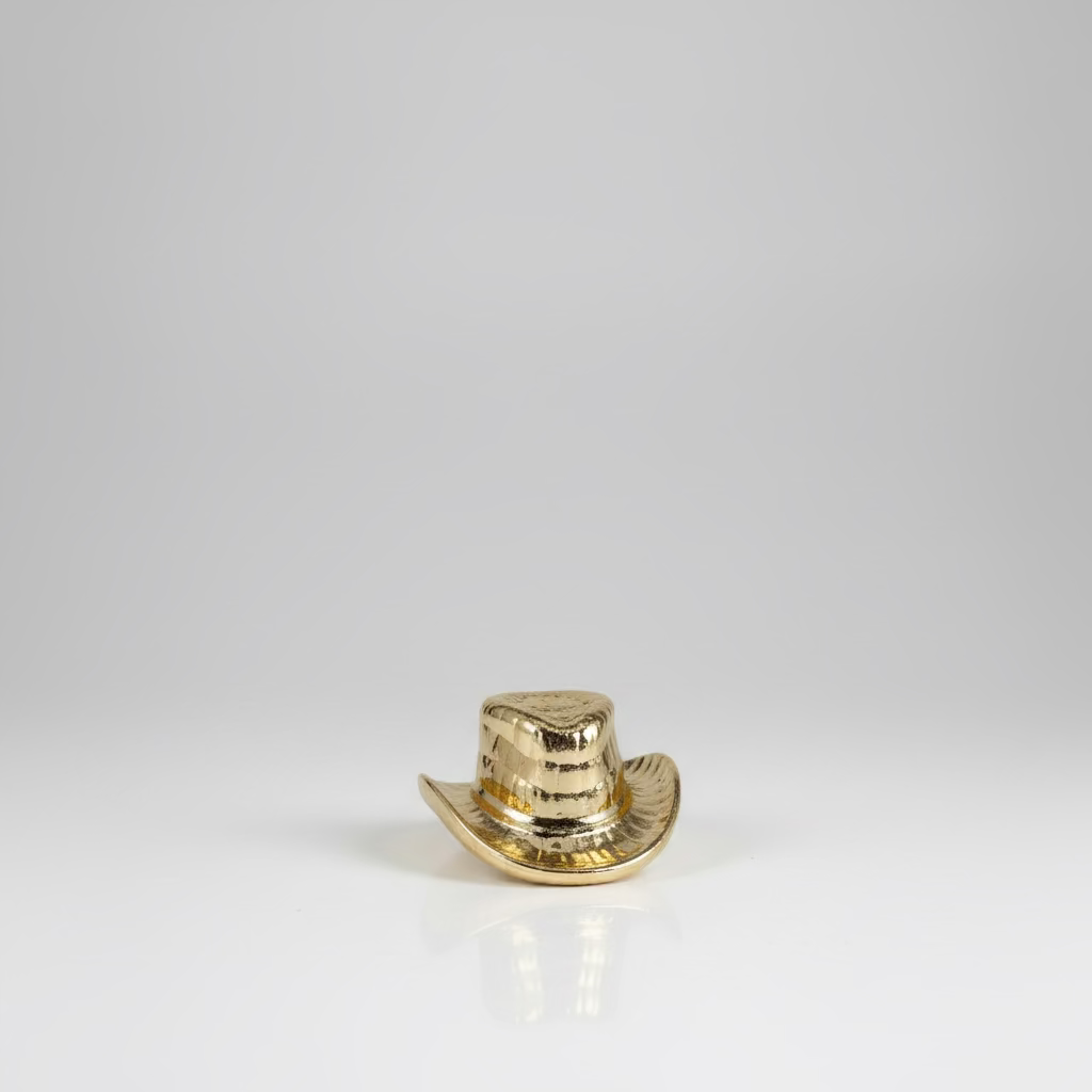 Cowboyhut Kerzenhalter – Gold