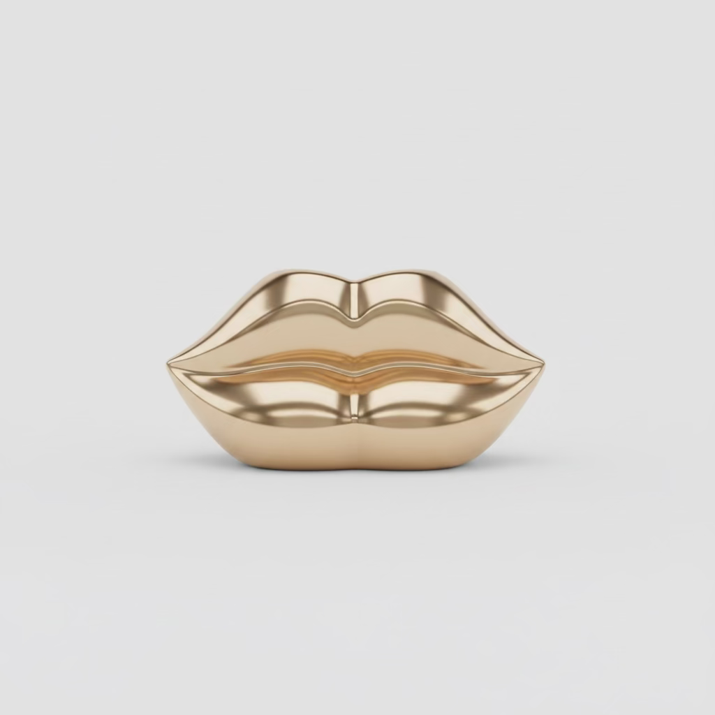 Vase Lips – Chrom