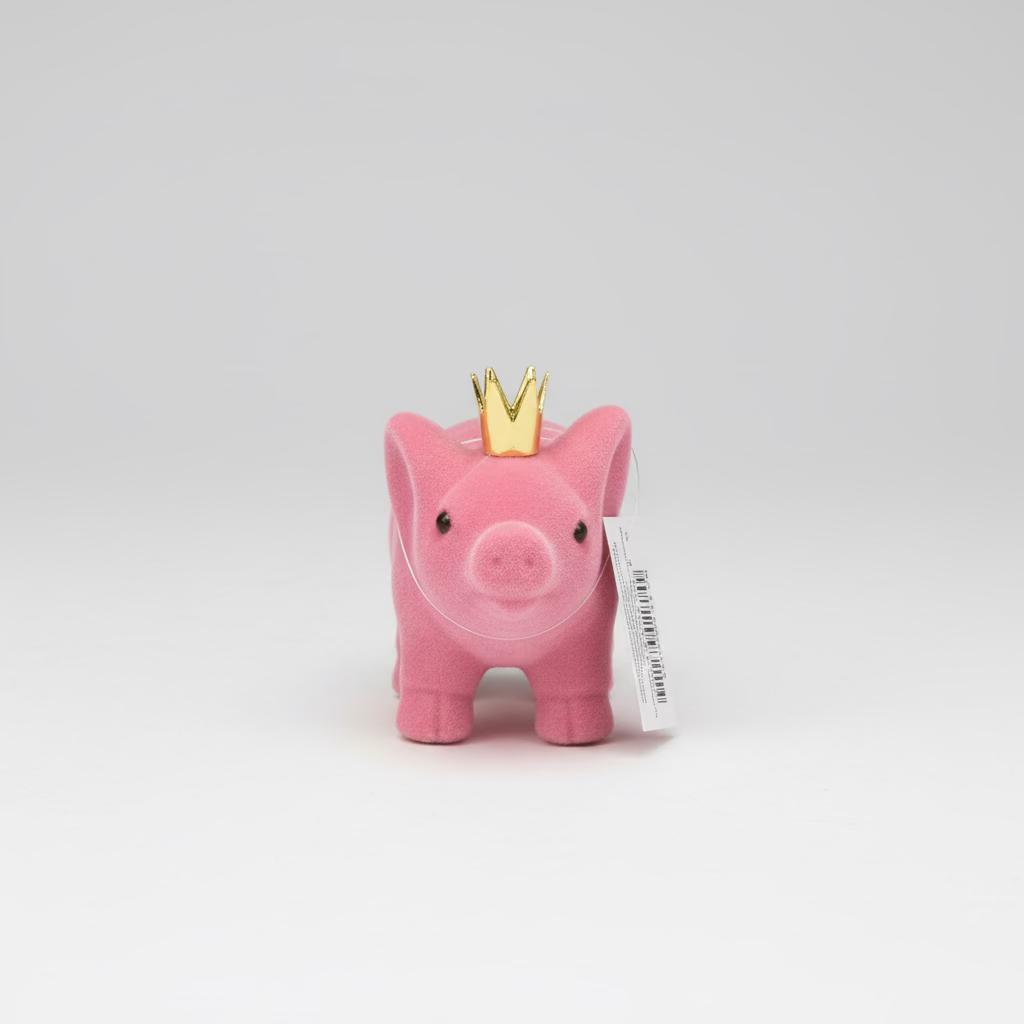 Deko-Schwein mit Krone – Klein